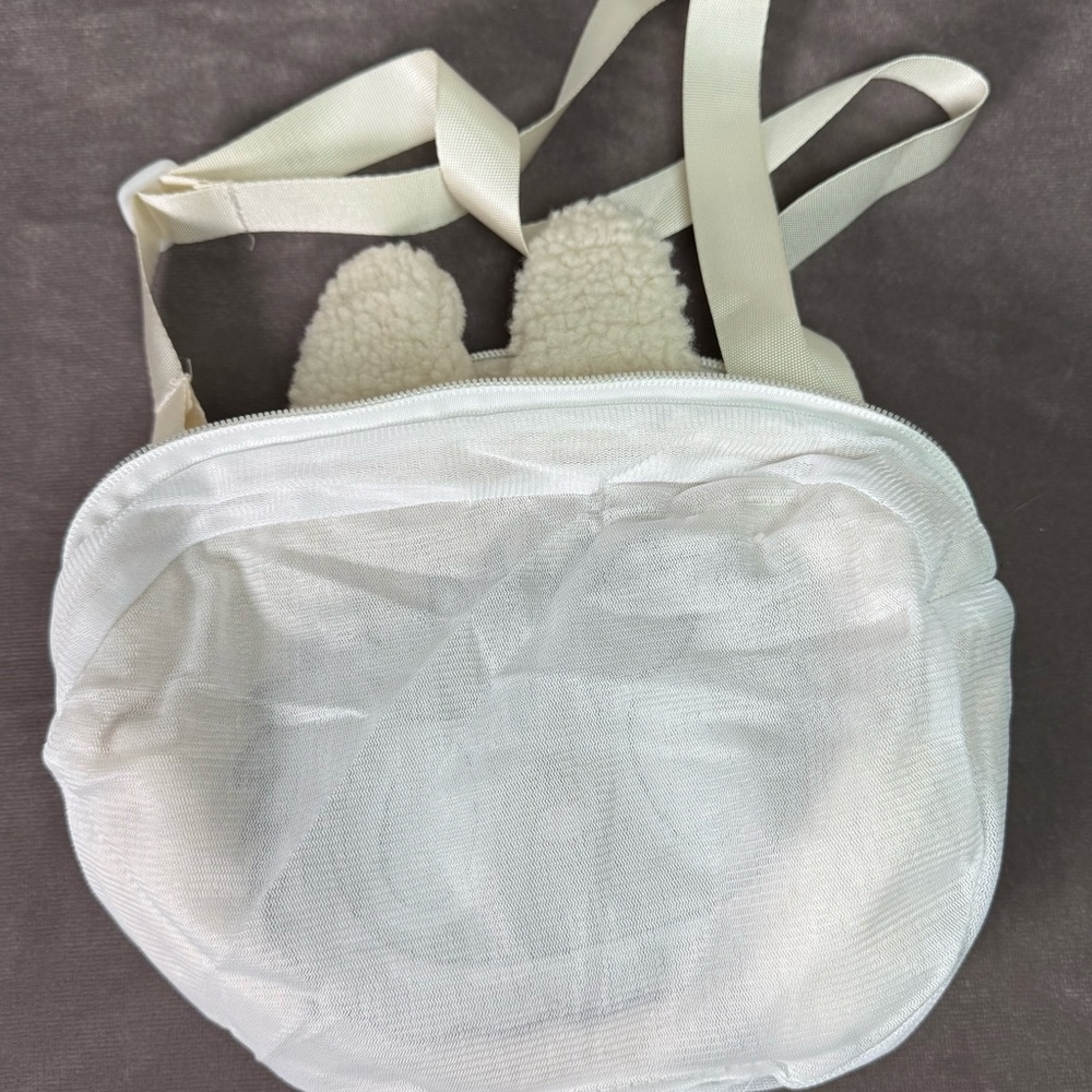 Plush Crossbody bag monster Design Bunny Ears 34 x 12 x 26 New - Picture 6 of 7